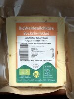 Bio-Weidemilchk&auml;se Bockshornklee verpackt