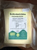 Bio-Weidemilchk&auml;se Holunderbl&uuml;te verpackt
